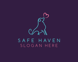 Dog Love Shelter logo design