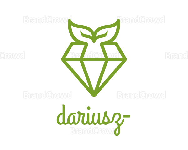 Organic Herbal Diamond Logo