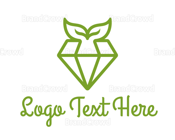 Organic Herbal Diamond Logo