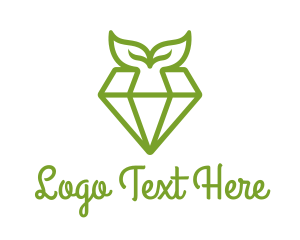 Massage - Organic Herbal Diamond logo design