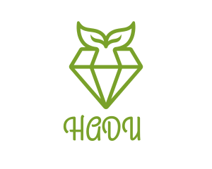 Jewelry Shop - Organic Herbal Diamond logo design