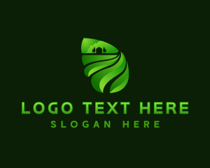 Field Landscaping Lawn Logo