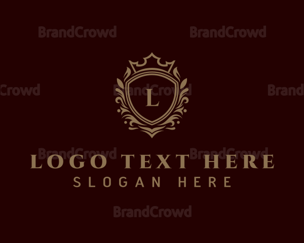 Luxury Golden Shield Logo