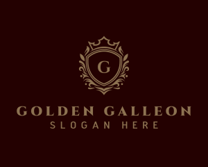 Luxury Golden Shield  logo design