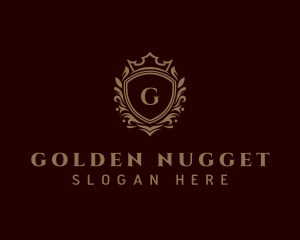 Luxury Golden Shield  logo design