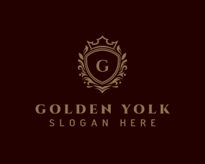 Luxury Golden Shield  logo design