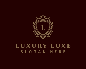 Luxury Golden Shield  logo design