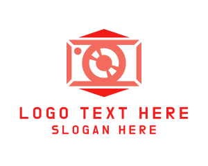 Blogging - Camera Lens Photography logo design