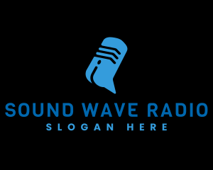 Radio Station - Radio Talk Microphone logo design