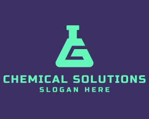 Chemical - Teal Science Laboratory Letter G logo design