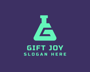 Teal Science Laboratory Letter G logo design