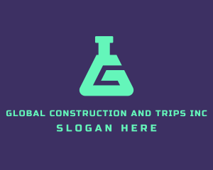 Teal Science Laboratory Letter G logo design