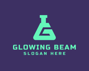 Teal Science Laboratory Letter G logo design