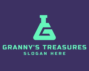 Teal Science Laboratory Letter G logo design