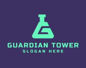 Teal Science Laboratory Letter G logo design