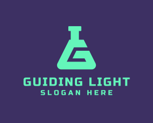 Teal Science Laboratory Letter G logo design