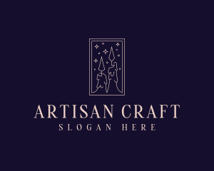 Artisanal Souvenir Candle logo design