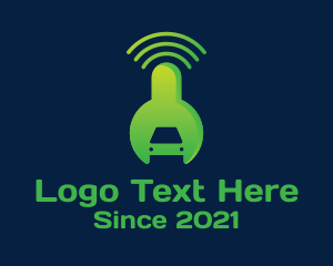 Connected - Wifi Car Repair logo design