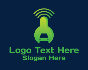 Wifi Car Repair Logo