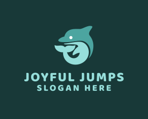 Amusement - Marine Dolphin Animal logo design