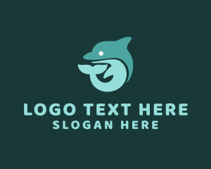 Theatre - Marine Dolphin Animal logo design