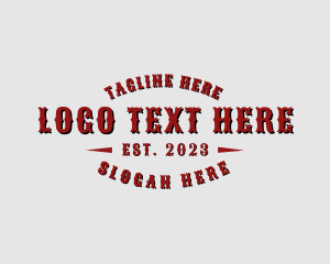 Gothic - Western Masculine Brand logo design