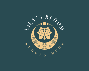 Lily - Crescent Lily Moon logo design