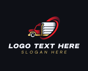 Package - Truck Logistics Courier logo design