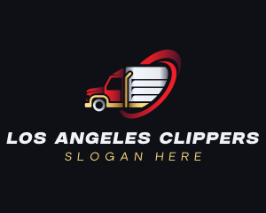 Freight - Truck Logistics Courier logo design