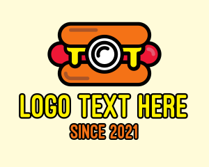 Hot Dog Sandwich - Hot Dog Camera logo design