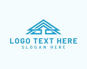 Abstract - Roof House Property logo design