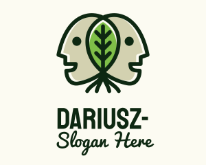 Agriculturist - Twin Head Leaf logo design