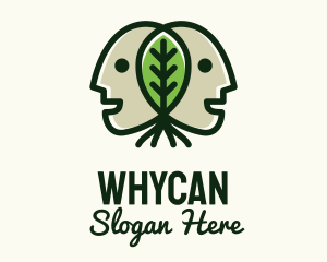 Agriculturist - Twin Head Leaf logo design