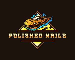 Car Wash Polishing logo design