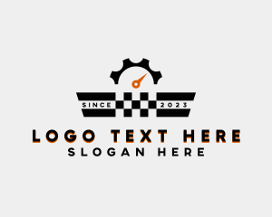 Nascar - Automobile Pit Stop logo design