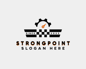 Nascar - Automobile Pit Stop logo design