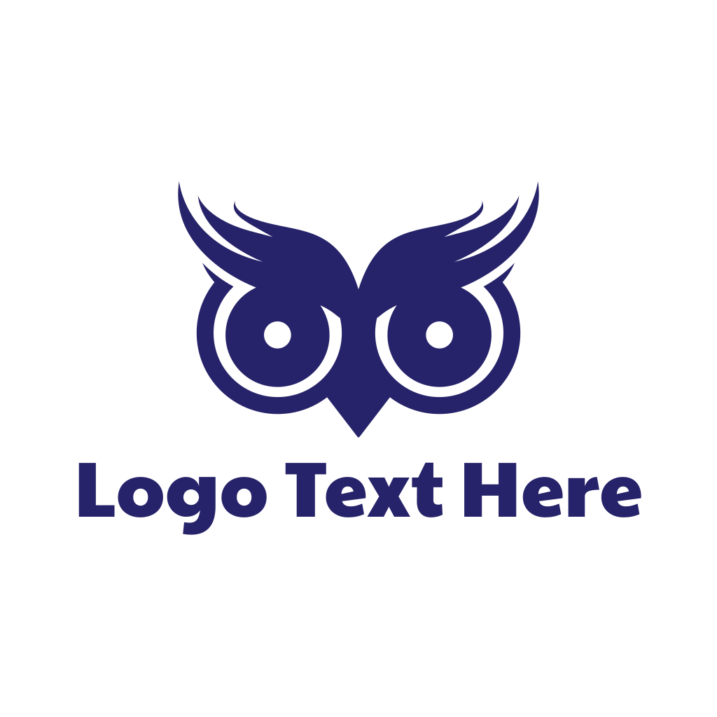 Blue Owl Head Logo | BrandCrowd Logo Maker