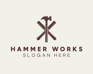 Hammer - Hammer Chisel Carpentry logo design