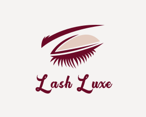 Lady Beauty Eyelash logo design