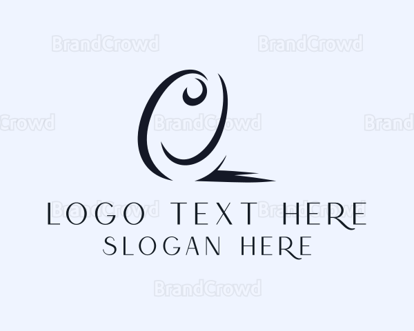 Feminine Glam Letter O Logo