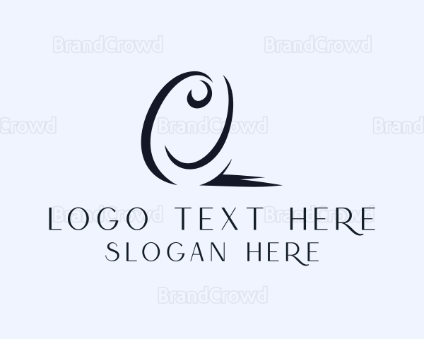 Stylish Glam Cursive Logo