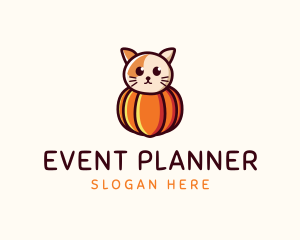 Pumpkin Cat Pet Logo