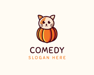 Animal - Pumpkin Cat Pet logo design
