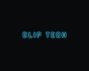 High Tech Neon hacker  logo design