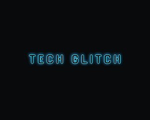 High Tech Neon hacker  logo design