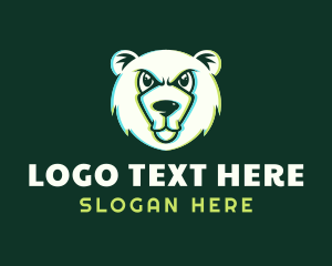 Digital - Wild Bear Anaglyph logo design