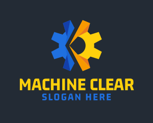 Mechanical Gear Machine logo design