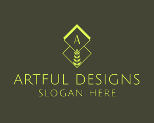 Natural Organic Plant logo design