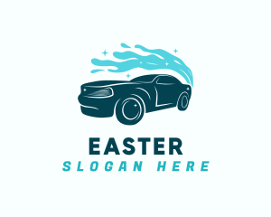 Tidy - Clean Splash Car logo design