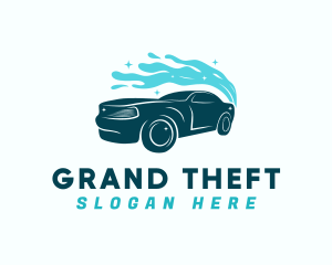 Garage - Clean Splash Car logo design
